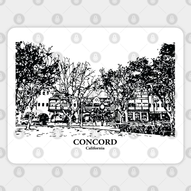 Concord - California Sticker by Lakeric